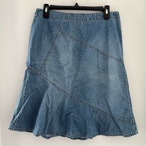Denim tulip skirt